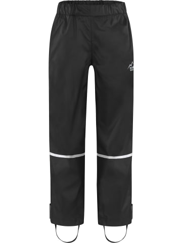 Normani Outdoor Sports Kinder Regenhose Thurlow in Schwarz/Anthrazit