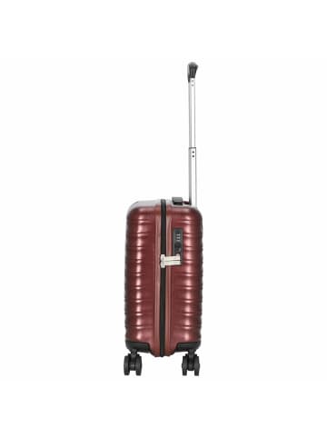 Roncato Wave - 4-Rollen-Kabinentrolley 45 cm (Easyjet Handgepäck) in dark red