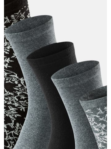 Schiesser Socken Bluebird in Schwarz / grau