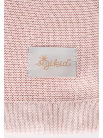 Sigikid Strickdecke Knitted Love Babydecke in rosa