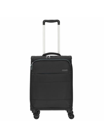 D&N Travel Line 9004 - 4-Rollen-Kabinentrolley S 55 cm (schwarz) in schwarz