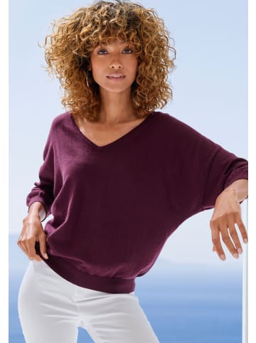 Vivance Fledermauspullover in bordeaux