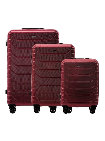 WINGS Trolleys PEAFOWL in wine red