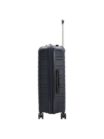 D&N Travel Line 4700+ - 4-Rollen-Trolley M 68 cm erw. (schwarz) in navy