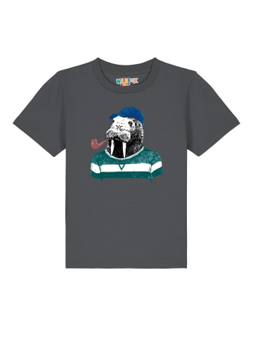 wat? Apparel T-Shirt Walross in Grau