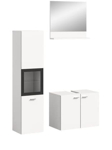 ebuy24 Badmöbelset Boston (3-teilig) Weiß 102 x 33 cm