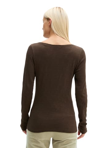 Marc O'Polo U-Boot-Longsleeve regular in Burnt Coffee