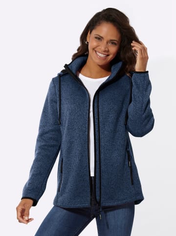 WITT WEIDEN Fleece-Jacke in jeansblau-meliert
