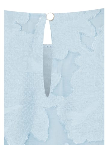 More & More elegante Kurzambluse, Blumendessin in soft cloudblue