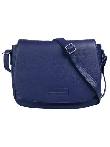 Bruno Banani Umhängetasche echt Leder in blau