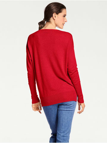 Heine V-Pullover in rot