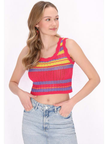 myMo Women Top in pink multicolor