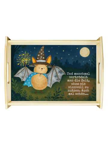 Mr. & Mrs. Panda betttablett Fledermaus Zauberer Design mit Spruch in Weiß