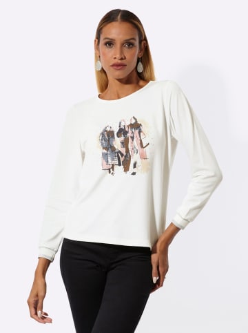 creation L Shirt in ecru-rosenholz-bedruckt