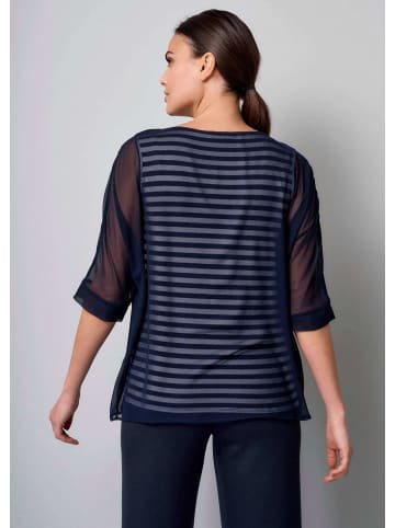 Alba Moda Bluse in Streifendessin in marine