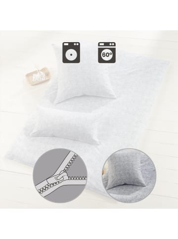 Dyckhoff Weichfrottier Bettwäsche in hellgrau