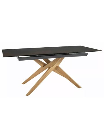 Feldmann-Wohnen Esstisch Loreto Rostfarben / Eiche Natur 180-230 / 90 / 76cm