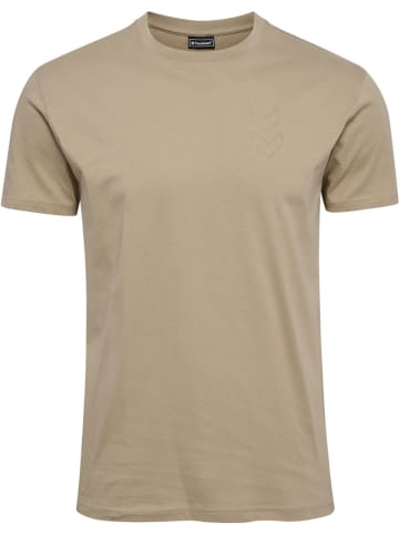 Hummel T-Shirt "Hmlactive Co Tee S/S" in Braun