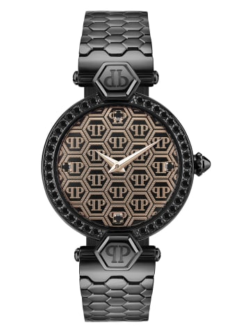 Philipp Plein Analoguhr für Damen in schwarz