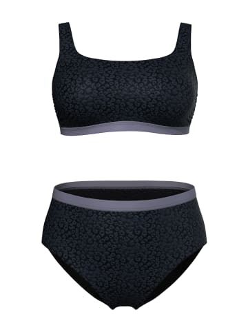 Ulla Popken Bikini in schwarz