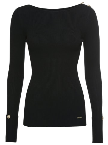 Bruno Banani Strickpullover in schwarz