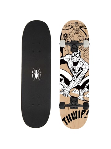 Spiderman Skateboard Perfekt für Gehwege & Parks 79x20x12 cm in Schwarz
