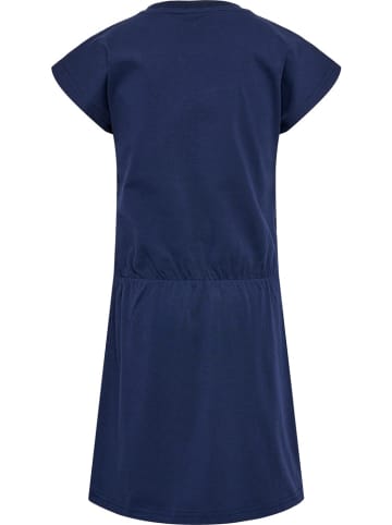 Hummel Minikleid "Hmlflowy Dress S/S" in Blau