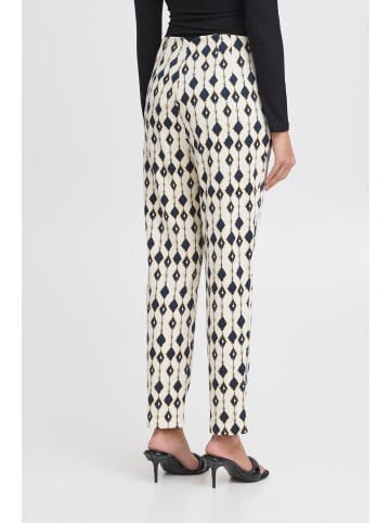 ICHI Casual Hose IHKATE Regular fit in Total Eclipse Ikat aop