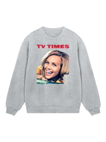 F4NT4STIC Sweatshirt TV Times Honor Blackman 1964 Cover in grau meliert