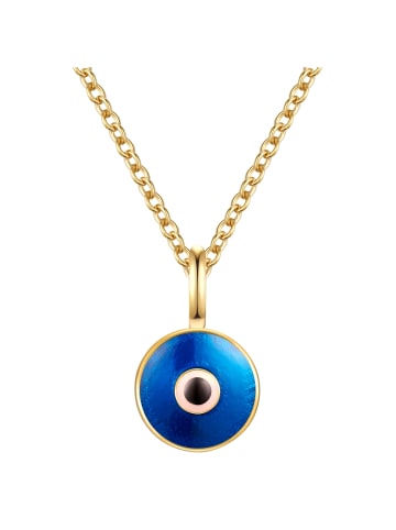 Glanzstücke München Kette Nazar-Auge aus Sterling Silber in gelbgold
