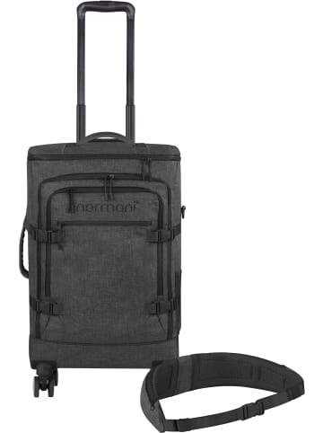 normani Reisetrolley mit Rucksackfunktion und Hüftgurt in Anthrazit