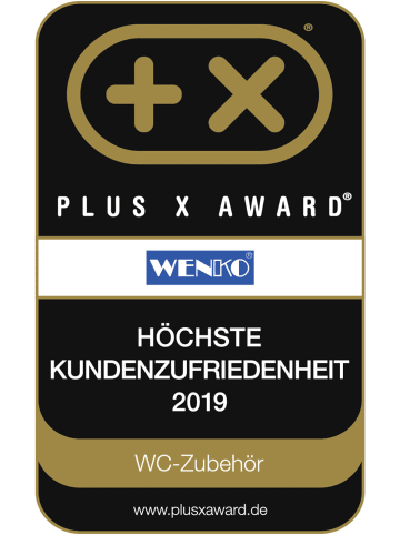 Wenko Keramik WC-Garnitur Drop Neo Schwarz Keramik in Schwarz