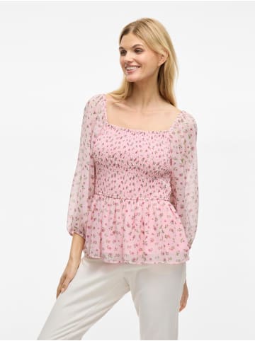 Vila Gesmoktes Oberteil in Pale Lilac