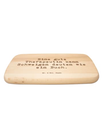 Mr. & Mrs. Panda Holzbrett Spruch Therapeutin Weisheit mit Spruch in Transparent