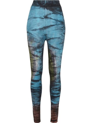 Urban Classics Urban Classics Damen Ladies Cotton Tie Dye High Waist Leggings in black