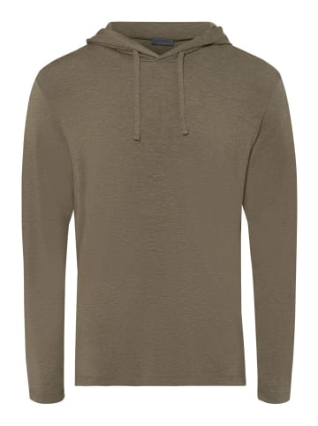 Hanro Kapuzensweatshirt Casuals in dark elmwood melange