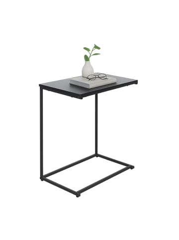 relaxdays Beistelltisch in Schwarz - (B)55 x (H)60 x (T)35 cm