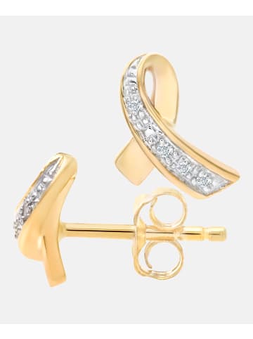 Diamant L'éternel Ohrstecker aus 375 Gelbgold mit Diamant