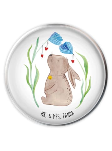 Mr. & Mrs. Panda Ablaufstopfen Hase Blume ohne Spruch in Weiß