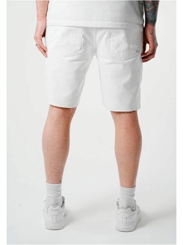 2Y Premium 2Y Premium 2Y Premium Distressed Wide Shorts in white