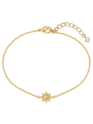 Lulu & Jane Armband Sonne aus Messing mit Zirkonia in gelbgold