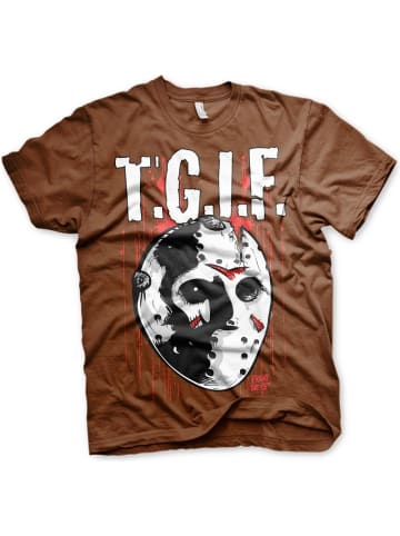 Friday The 13th T-Shirt in Braun