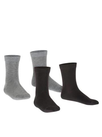 Falke Socken 4er Pack in Schwarz/Grau