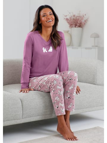 WITT WEIDEN Schlafanzüge in ozean-mint-bedruckt + violett-mauve-bedruckt