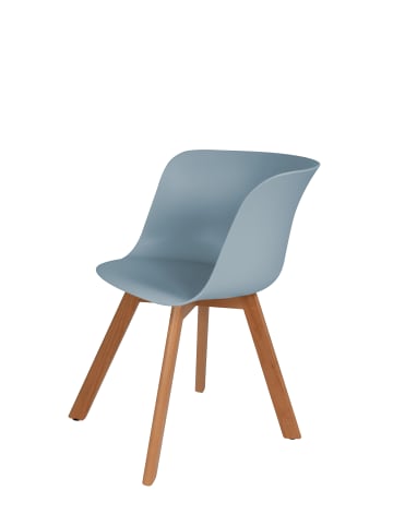 Kayoom Stuhl Chris 4erSet in graublau