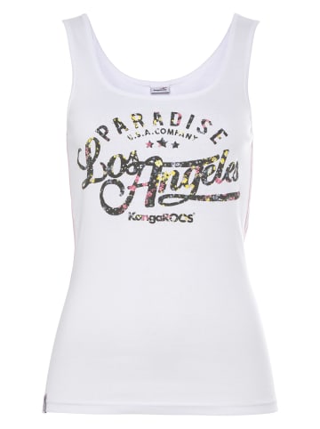 Kangaroos Tanktop in weiß
