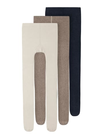TWO SOON 3er-Pack Strumpfhose in Mocha Meringue Melange