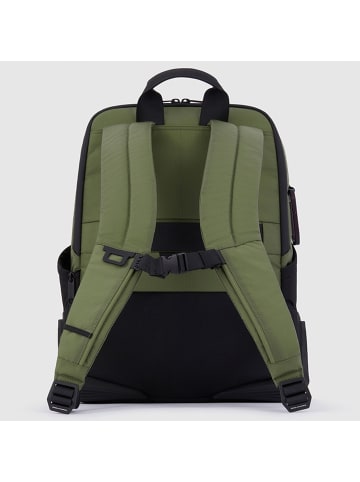 Piquadro Corner Rucksack 44 cm Laptopfach in forest green