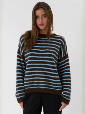 TeeShoppen Pullover Sienna Knit in Brown-Blue