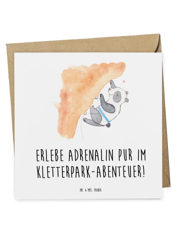 Mr. & Mrs. Panda Geschenkkarte Kletterpark Abenteuer Erleben mit... in Weiß